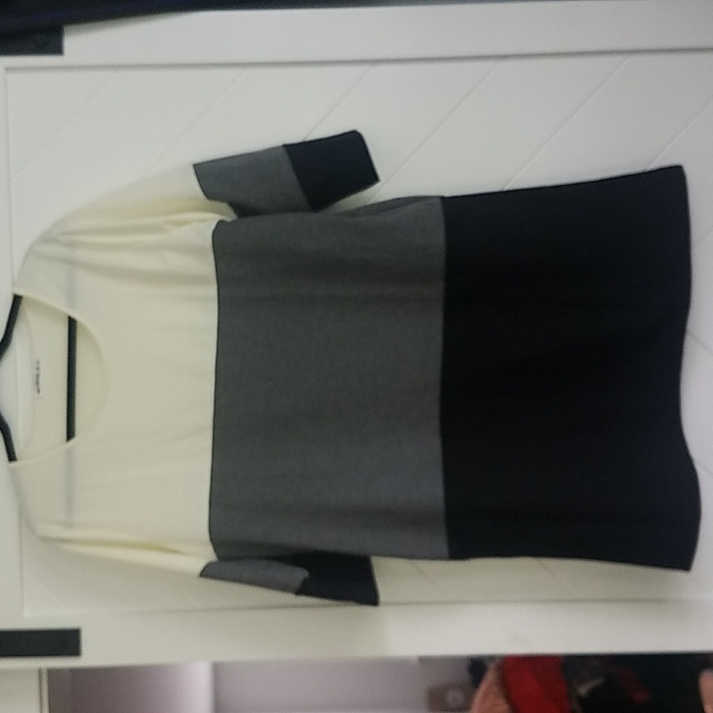 Color block knit dress